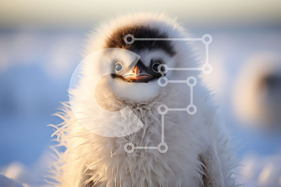 Intra Συλλεκτικό Ξύλινο Παζλ Plywood  4mm - Χαριτωμένο λευκό πουλί στο χιόνι Σε Ξύλινο Κουτί - Διαστάσεις: 10x10 cm – 25 κομμάτια