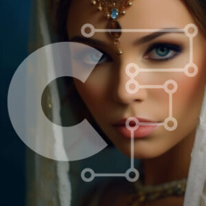 Intra Συλλεκτικό Ξύλινο Παζλ Plywood  4mm - Όμορφη Ινδή νύφη που φορά παραδοσιακό πέπλο και κοσμήματα Σε Ξύλινο Κουτί - Διαστάσεις Puzzle: 10x10 cm – 25 κομμάτια