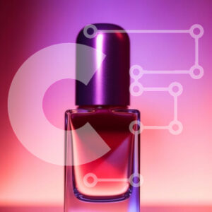 Intra Συλλεκτικό Ξύλινο Παζλ Plywood  4mm - Κομψό και μοντέρνο μπουκάλι αρώματος με πλούσιο κόκκινο υγρό Σε Ξύλινο Κουτί - Διαστάσεις Puzzle: 10x10 cm – 25 κομμάτια