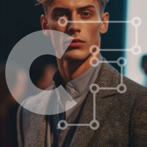 Intra Συλλεκτικό Ξύλινο Παζλ Plywood  4mm - Επαγγελματικό πορτρέτο ενός άνδρα με κοστούμι και γραβάτα Σε Ξύλινο Κουτί - Διαστάσεις Puzzle: 10x10 cm – 25 κομμάτια