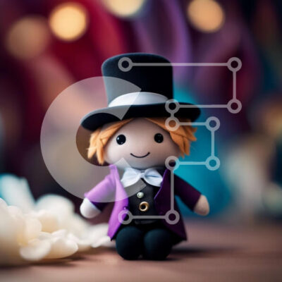 Intra Συλλεκτικό Ξύλινο Παζλ Plywood 4mm - Μοναδικό ειδώλιο με αριστοκρατικό στυλ και μωβ τόνους Σε Ξύλινο Κουτί - Διαστάσεις: 10x10 cm – 25 κομμάτια - Image 1