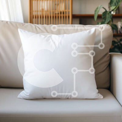 Intra Συλλεκτικό Ξύλινο Παζλ Plywood  4mm - Λευκό μαξιλάρι σε δερμάτινο καναπέ στο σαλόνι Σε Ξύλινο Κουτί - Διαστάσεις Puzzle: 10x10 cm – 25 κομμάτια - Image 1