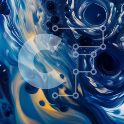 Intra Συλλεκτικό Ξύλινο Παζλ Plywood 4mm - Πολύχρωμη αφηρημένη ζωγραφική με στροβιλιζόμενα σχήματα και πιτσιλιές χρώματος Σε Ξύλινο Κουτί - Διαστάσεις Puzzle: 10x10 cm – 25 κομμάτια - Image 1