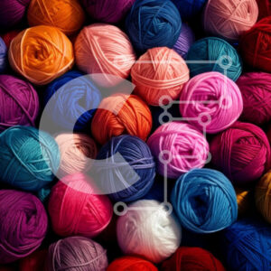 Intra Συλλεκτικό Ξύλινο Παζλ Plywood  4mm - Ζωντανή και διασκεδαστική εικόνα με μπάλες νήματος σε ένα σωρό Σε Ξύλινο Κουτί - Διαστάσεις: 10x10 cm – 25 κομμάτια