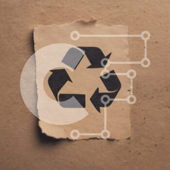 Intra Συλλεκτικό Ξύλινο Παζλ Plywood  4mm - Σύμβολο ανακύκλωσης σε χαρτί Σε Ξύλινο Κουτί - Διαστάσεις Puzzle: 10x10 cm – 25 κομμάτια - Image 1