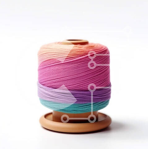 Intra Συλλεκτικό Ξύλινο Παζλ Plywood  4mm - Ζωντανό καρούλι νήματος σε κλασικό ξύλινο άξονα Σε Ξύλινο Κουτί - Διαστάσεις: 10x10 cm – 25 κομμάτια - Image 1