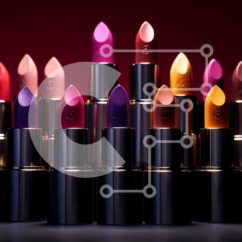 Intra Συλλεκτικό Ξύλινο Παζλ Plywood  4mm - Όμορφη οθόνη κραγιόν σε διάφορες αποχρώσεις του κόκκινου, ροζ και πορτοκαλί Σε Ξύλινο Κουτί - Διαστάσεις Puzzle: 10x10 cm – 25 κομμάτια - Image 1