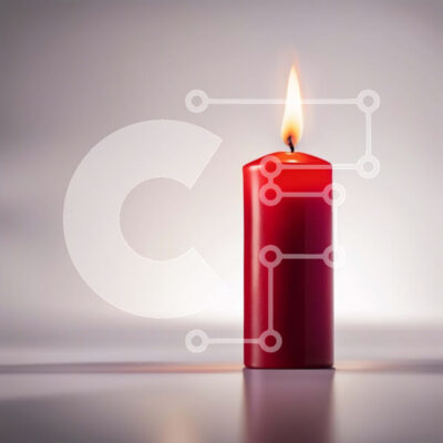 Intra Συλλεκτικό Ξύλινο Παζλ Plywood  4mm - Εκπληκτική εικόνα ενός κόκκινου κεριού σε ένα τραπέζι Σε Ξύλινο Κουτί - Διαστάσεις Puzzle: 10x10 cm – 25 κομμάτια - Image 1