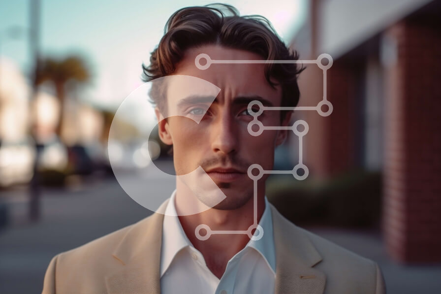 Intra Συλλεκτικό Ξύλινο Παζλ Plywood  4mm - Επαγγελματίας που στέκεται έξω μια ηλιόλουστη μέρα Σε Ξύλινο Κουτί - Διαστάσεις Puzzle: 10x10 cm – 25 κομμάτια