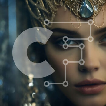 Intra Συλλεκτικό Ξύλινο Παζλ Plywood  4mm - Όμορφη γυναίκα με χρυσά αξεσουάρ και ξανθά μαλλιά Σε Ξύλινο Κουτί - Διαστάσεις Puzzle: 10x10 cm – 25 κομμάτια - Image 1