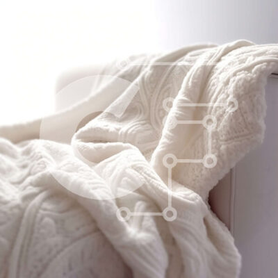 Intra Συλλεκτικό Ξύλινο Παζλ Plywood  4mm - Άνετο και φιλόξενο σαλόνι με λευκή βελούδινη κουβέρτα στην καρέκλα Σε Ξύλινο Κουτί - Διαστάσεις Puzzle: 10x10 cm – 25 κομμάτια - Image 1