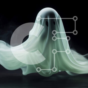 Intra Συλλεκτικό Ξύλινο Παζλ Plywood  4mm - Πλωτό φάντασμα με καπνό σε μαύρο φόντο Σε Ξύλινο Κουτί - Διαστάσεις Puzzle: 10x10 cm – 25 κομμάτια - Image 1