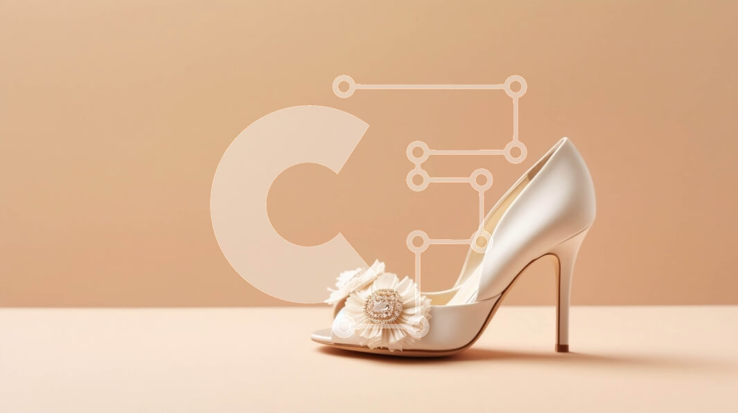 Intra Συλλεκτικό Ξύλινο Παζλ Plywood  4mm - Κομψά λευκά ψηλοτάκουνα παπούτσια με φιόγκο | Φωτογραφία Αρχείου Σε Ξύλινο Κουτί - Διαστάσεις Puzzle: 10x10 cm – 25 κομμάτια