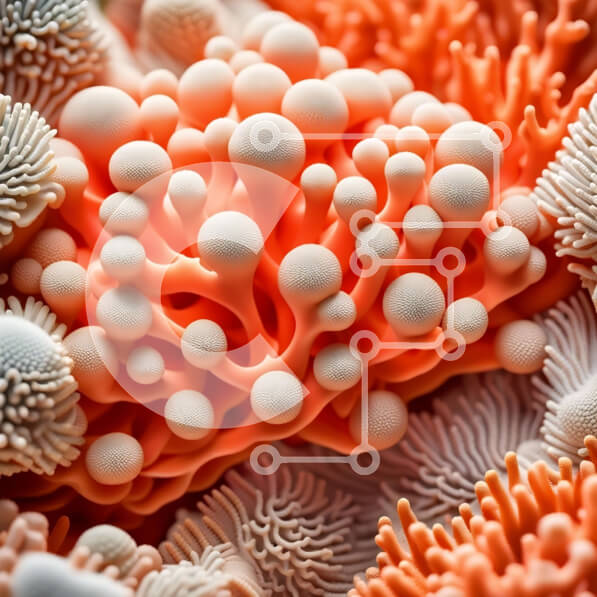 Intra Συλλεκτικό Ξύλινο Παζλ Plywood  4mm - Κοντινή όψη ενός ζωντανού κοραλλιογενούς υφάλου με ψάρια Σε Ξύλινο Κουτί - Διαστάσεις: 10x10 cm – 25 κομμάτια