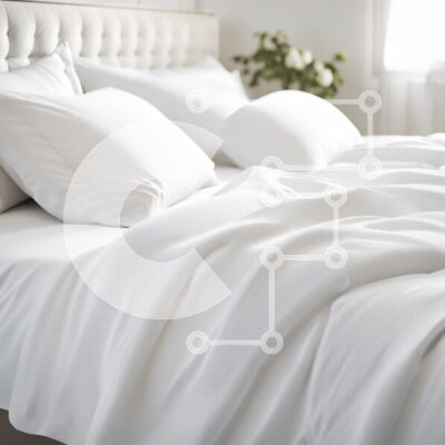 Intra Συλλεκτικό Ξύλινο Παζλ Plywood  4mm - Τραγανό και καθαρό κρεβάτι με λευκά σεντόνια και μαξιλάρια Σε Ξύλινο Κουτί - Διαστάσεις Puzzle: 10x10 cm – 25 κομμάτια - Image 1