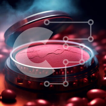 Intra Συλλεκτικό Ξύλινο Παζλ Plywood  4mm - Πολυτελές κόκκινο κραγιόν με μεταλλική λάμψη και μοντέρνο σχέδιο Σε Ξύλινο Κουτί - Διαστάσεις Puzzle: 10x10 cm – 25 κομμάτια - Image 1