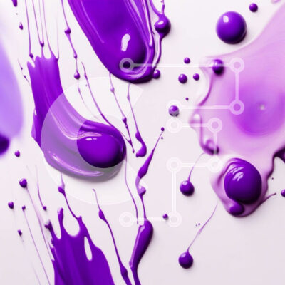 Intra Συλλεκτικό Ξύλινο Παζλ Plywood  4mm - Αφηρημένη πορφυρή βαφή σε λεία λευκή επιφάνεια Σε Ξύλινο Κουτί - Διαστάσεις Puzzle: 10x10 cm – 25 κομμάτια - Image 1