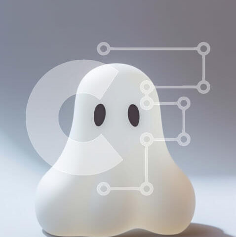 Intra Συλλεκτικό Ξύλινο Παζλ Plywood  4mm - Λευκό στολίδι σε σχήμα φαντάσματος Σε Ξύλινο Κουτί - Διαστάσεις Puzzle: 10x10 cm – 25 κομμάτια - Image 1