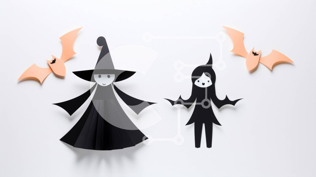 Intra Συλλεκτικό Ξύλινο Παζλ Plywood  4mm - Χάρτινες κούκλες αποκριών σε άσπρο φόντο Σε Ξύλινο Κουτί - Διαστάσεις Puzzle: 10x10 cm – 25 κομμάτια