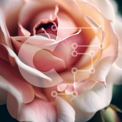 Intra Συλλεκτικό Ξύλινο Παζλ Plywood  4mm - Όμορφη κοντινή εικόνα ενός ροζ τριαντάφυλλου με ευαίσθητα πέταλα Σε Ξύλινο Κουτί - Διαστάσεις: 10x10 cm – 25 κομμάτια - Image 1