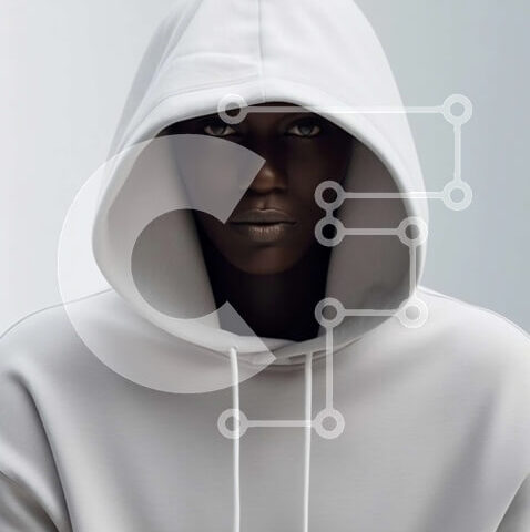 Intra Συλλεκτικό Ξύλινο Παζλ Plywood  4mm - White Hoodie - Φωτογραφία Αρχείου Σε Ξύλινο Κουτί - Διαστάσεις Puzzle: 10x10 cm – 25 κομμάτια - Image 1