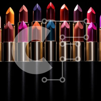 Intra Συλλεκτικό Ξύλινο Παζλ Plywood  4mm - Όμορφη σύνθεση κραγιόν σε σχήμα κύκλου Σε Ξύλινο Κουτί - Διαστάσεις Puzzle: 10x10 cm – 25 κομμάτια - Image 1