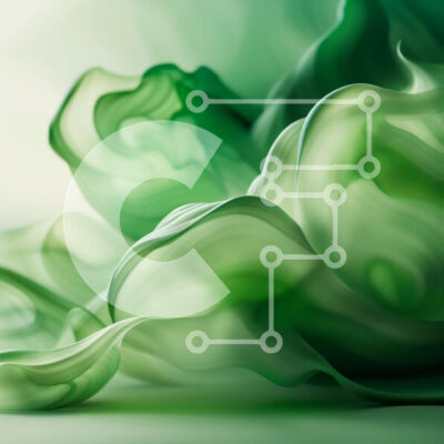 Intra Συλλεκτικό Ξύλινο Παζλ Plywood  4mm - Ζωντανή πράσινη αφηρημένη ζωγραφική με ρευστά σχήματα και χρώματα Σε Ξύλινο Κουτί - Διαστάσεις Puzzle: 10x10 cm – 25 κομμάτια - Image 1