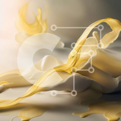 Intra Συλλεκτικό Ξύλινο Παζλ Plywood  4mm - Σαγηνευτική εικόνα του ρέοντος κίτρινου υγρού σε μια ανακλαστική επιφάνεια Σε Ξύλινο Κουτί - Διαστάσεις Puzzle: 10x10 cm – 25 κομμάτια - Image 1