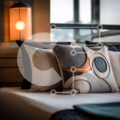 Intra Συλλεκτικό Ξύλινο Παζλ Plywood  4mm - Άνετο εσωτερικό υπνοδωματίου με κρεβάτι, μαξιλάρια και φωτιστικό Σε Ξύλινο Κουτί - Διαστάσεις Puzzle: 10x10 cm – 25 κομμάτια - Image 1