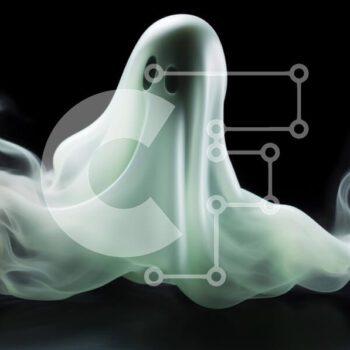 Intra Συλλεκτικό Ξύλινο Παζλ Plywood  4mm - Ειδώλιο φάντασμα που επιπλέει στον αέρα με λευκό καπνό Σε Ξύλινο Κουτί - Διαστάσεις Puzzle: 10x10 cm – 25 κομμάτια - Image 1