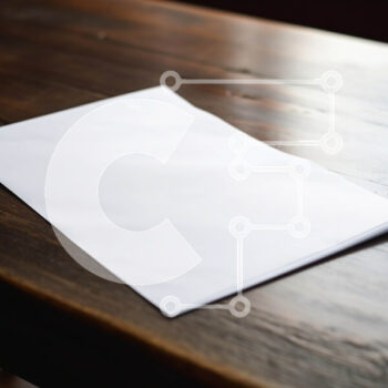 Intra Συλλεκτικό Ξύλινο Παζλ Plywood  4mm - Άδειος λευκός φάκελος σε ξύλινο τραπέζι Σε Ξύλινο Κουτί - Διαστάσεις: 10x10 cm – 25 κομμάτια - Image 1