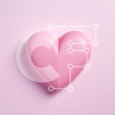 Intra Συλλεκτικό Ξύλινο Παζλ Plywood  4mm - Σχήμα σπασμένης καρδιάς σε ροζ φόντο Σε Ξύλινο Κουτί - Διαστάσεις Puzzle: 10x10 cm – 25 κομμάτια - Image 1