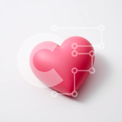 Intra Συλλεκτικό Ξύλινο Παζλ Plywood  4mm - Ροζ αντικείμενο σε σχήμα καρδιάς σε λευκή επιφάνεια Σε Ξύλινο Κουτί - Διαστάσεις Puzzle: 10x10 cm – 25 κομμάτια - Image 1