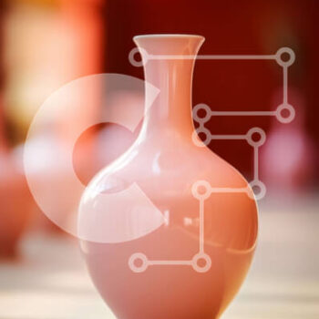 Intra Συλλεκτικό Ξύλινο Παζλ Plywood  4mm - Ροζ βάζα στο τραπέζι - Διακοσμητική διάταξη Σε Ξύλινο Κουτί - Διαστάσεις Puzzle: 10x10 cm – 25 κομμάτια - Image 1