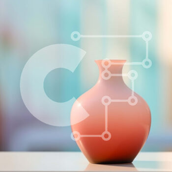 Intra Συλλεκτικό Ξύλινο Παζλ Plywood  4mm - Ροζ βάζο σε λευκό τραπέζι με λουλούδια και φυτά σε γλάστρες Σε Ξύλινο Κουτί - Διαστάσεις Puzzle: 10x10 cm – 25 κομμάτια - Image 1