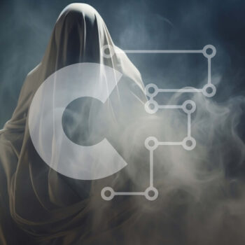 Intra Συλλεκτικό Ξύλινο Παζλ Plywood  4mm - Λευκό φάντασμα που επιπλέει στον αέρα με τον καπνό Σε Ξύλινο Κουτί - Διαστάσεις Puzzle: 10x10 cm – 25 κομμάτια - Image 1