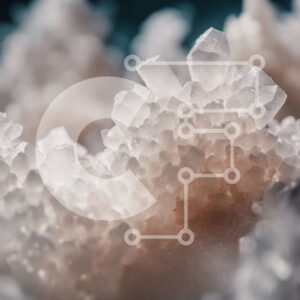 Intra Συλλεκτικό Ξύλινο Παζλ Plywood  4mm - Συστάδα λευκών κρυστάλλων σε φυσικό περιβάλλον Σε Ξύλινο Κουτί - Διαστάσεις: 10x10 cm – 25 κομμάτια