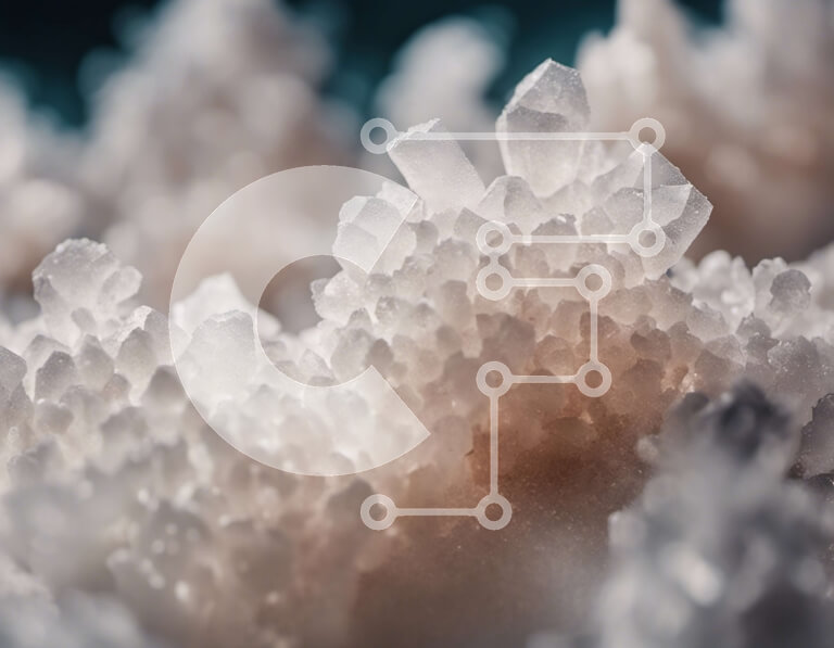 Intra Συλλεκτικό Ξύλινο Παζλ Plywood  4mm - Συστάδα λευκών κρυστάλλων σε φυσικό περιβάλλον Σε Ξύλινο Κουτί - Διαστάσεις: 10x10 cm – 25 κομμάτια