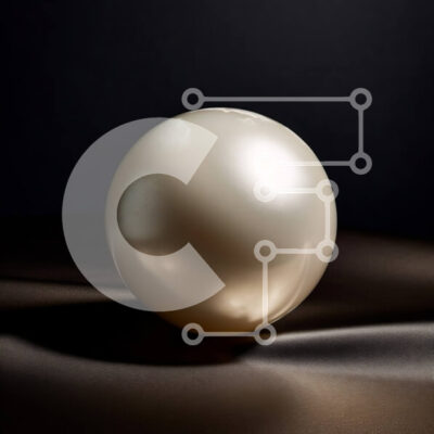 Intra Συλλεκτικό Ξύλινο Παζλ Plywood  4mm - Όμορφο λευκό μαργαριτάρι σε μαύρη επιφάνεια Σε Ξύλινο Κουτί - Διαστάσεις: 10x10 cm – 25 κομμάτια - Image 1