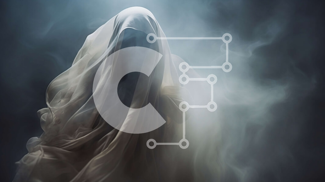 Intra Συλλεκτικό Ξύλινο Παζλ Plywood  4mm - Στοιχειωμένη εικόνα μιας φάντασμα με λευκές ρόμπες Σε Ξύλινο Κουτί - Διαστάσεις Puzzle: 10x10 cm – 25 κομμάτια