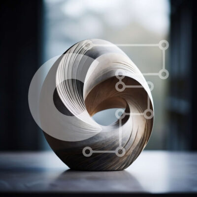 Intra Συλλεκτικό Ξύλινο Παζλ Plywood  4mm - Ξύλινο σπειροειδές γλυπτό στο τραπέζι Σε Ξύλινο Κουτί - Διαστάσεις Puzzle: 10x10 cm – 25 κομμάτια - Image 1