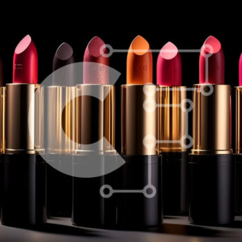 Intra Συλλεκτικό Ξύλινο Παζλ Plywood  4mm - Ποικιλία χρωμάτων κραγιόν σε μαύρο φόντο Σε Ξύλινο Κουτί - Διαστάσεις Puzzle: 10x10 cm – 25 κομμάτια - Image 1