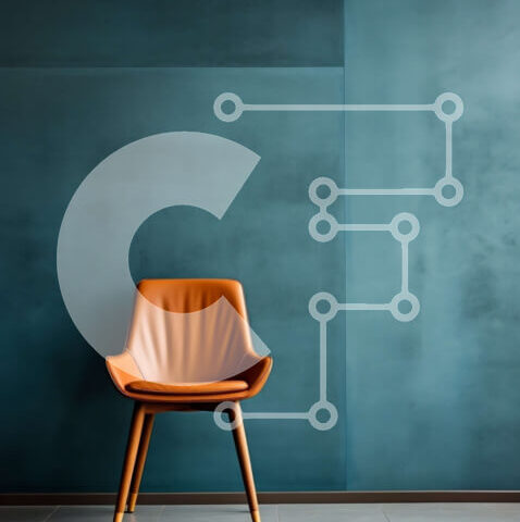 Intra Συλλεκτικό Ξύλινο Παζλ Plywood  4mm - Μοντέρνα δερμάτινη καρέκλα στο Teal Room Σε Ξύλινο Κουτί - Διαστάσεις Puzzle: 10x10 cm – 25 κομμάτια - Image 1