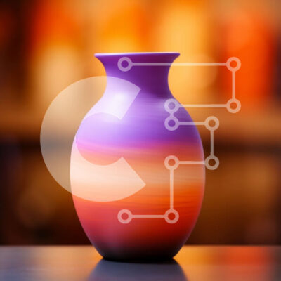 Intra Συλλεκτικό Ξύλινο Παζλ Plywood  4mm - Πολύχρωμο βάζο σε ξύλινο τραπέζι με κηροπήγια Σε Ξύλινο Κουτί - Διαστάσεις Puzzle: 10x10 cm – 25 κομμάτια - Image 1