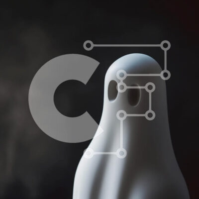 Intra Συλλεκτικό Ξύλινο Παζλ Plywood  4mm - Διακόσμηση με ειδώλιο λευκό φάντασμα Σε Ξύλινο Κουτί - Διαστάσεις Puzzle: 10x10 cm – 25 κομμάτια - Image 1