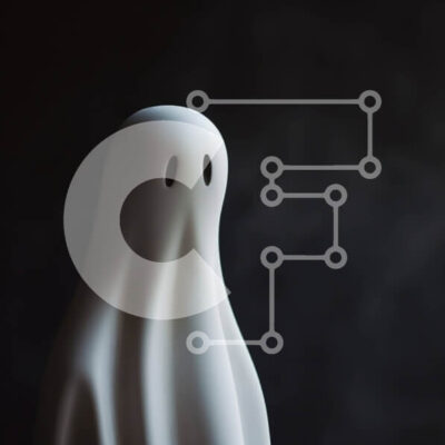 Intra Συλλεκτικό Ξύλινο Παζλ Plywood  4mm - Άσπρο ειδώλιο φάντασμα σε σκούρο φόντο Σε Ξύλινο Κουτί - Διαστάσεις Puzzle: 10x10 cm – 25 κομμάτια - Image 1