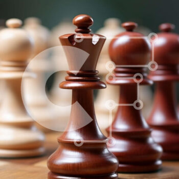 Intra Συλλεκτικό Ξύλινο Παζλ Plywood  4mm - Σκακιέρα με ξύλινα κομμάτια Σε Ξύλινο Κουτί - Διαστάσεις Puzzle: 10x10 cm – 25 κομμάτια - Image 1