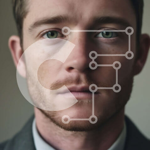 Intra Συλλεκτικό Ξύλινο Παζλ Plywood  4mm - Σοβαρός επιχειρηματίας με κοστούμι και γραβάτα κοιτάζοντας την κάμερα Σε Ξύλινο Κουτί - Διαστάσεις Puzzle: 10x10 cm – 25 κομμάτια - Image 1