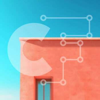 Intra Συλλεκτικό Ξύλινο Παζλ Plywood  4mm - Όμορφη εικόνα ενός ροζ κτηρίου με μπλε ουρανό Σε Ξύλινο Κουτί - Διαστάσεις Puzzle: 10x10 cm – 25 κομμάτια - Image 1