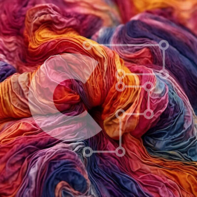 Intra Συλλεκτικό Ξύλινο Παζλ Plywood  4mm - Ζωντανό και μαλακό αναστατωμένο ύφασμα φόντου Σε Ξύλινο Κουτί - Διαστάσεις Puzzle: 10x10 cm – 25 κομμάτια - Image 1